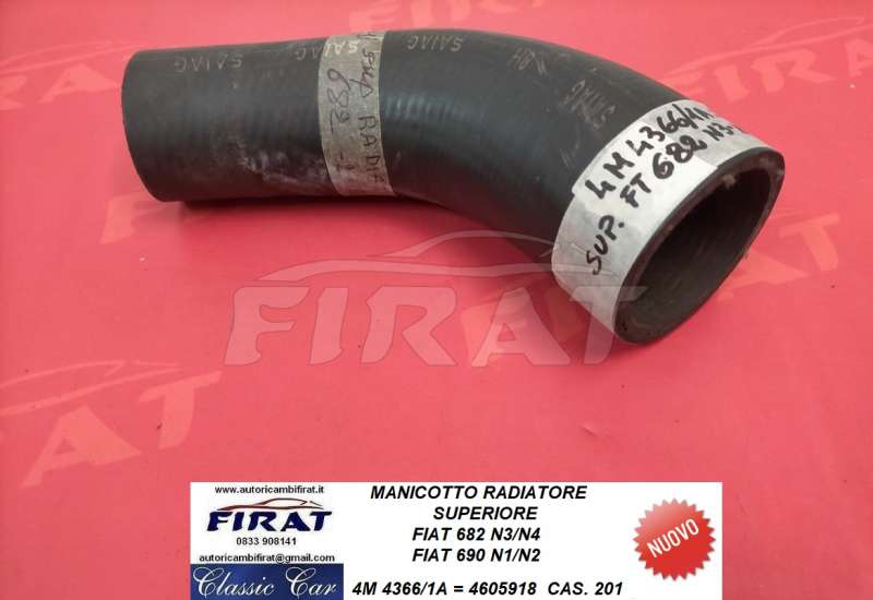 MANICOTTO RADIATORE FIAT 682 N3/N4 - 690 N1/N2 SUP. (4366/1A)